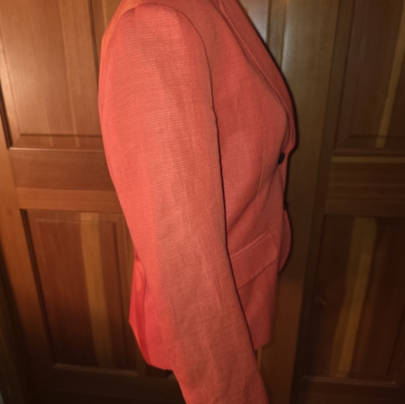RAG & BONE Bailey Tangerine Twill Linen Blend blazer Size 8 - Picture 7 of 15